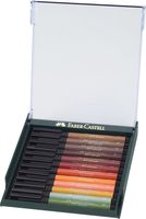 Faber Castell FC-267422 Tekenstift Faber-Castell Pitt Artist Pen Brush Set 12 Stuks Earth Tones - thumbnail