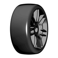 GRP T02 SLICK - S3 Soft - Mounted on New Spoked Black Wheel - 1 Pair - thumbnail