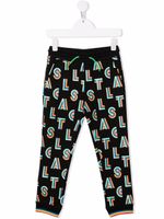 Stella McCartney Kids pantalon de jogging à imprimé monogrammé - Noir