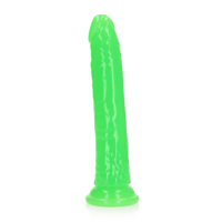 RealRock by Shots Slim Realistic Dildo with Suction Cup - Glow in the Dark - 9'' / 22,5 cm - thumbnail