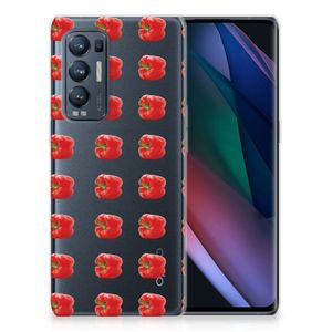 OPPO Find X3 Neo Siliconen Case Paprika Red