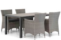 Garden Collections Dublin/Young 155cm dining tuinset 5-delig - thumbnail