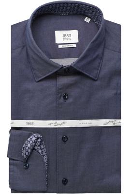 ETERNA 1863 Comfort Fit Overhemd blauw, Effen