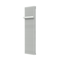 Vipera Corrason dubbele badkamerradiator 50 x 180 cm centrale verwarming mat wit zij- en middenaansluiting 2.857W