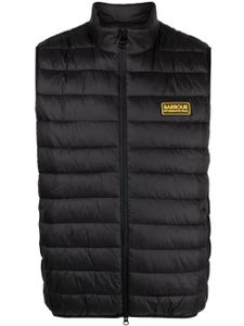 Barbour gilet zippé à patch logo - Noir