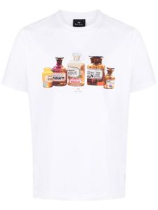 PS Paul Smith t-shirt Bottles à imprimé graphique - Blanc