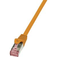 LogiLink CQ2068S RJ45 Netwerkkabel, patchkabel CAT 6 S/FTP 3.00 m Oranje Vlambestendig, Snagless 1 stuk(s)