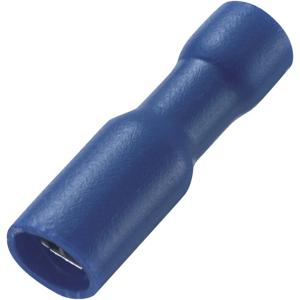 TRU COMPONENTS 738995 Ronde connector huls 1.50 mm² 2.50 mm² Stift-Ø: 4 mm Volledig geïsoleerd Blauw 100 stuk(s)