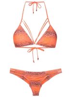 Amir Slama bikini à imprimé peau de serpent - Orange - thumbnail