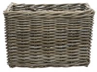 New Looxs fietsmand Brisbane 23 liter 39 x 27 cm rotan grijs - thumbnail