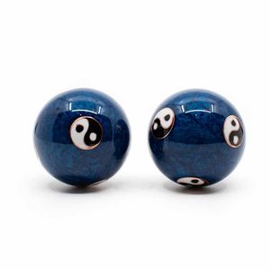 Meridiaan Kogels Yin Yang Groot Blauw