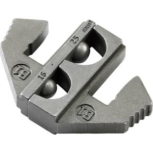 TOOLCRAFT PLE-0B1 Krimp-onderdelen Ongeïsoleerde kabelschoenen Krimpbereik: 16 tot 25 mm² Geschikt voor merk: TOOLCRAFT PZ-500