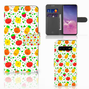 Samsung Galaxy S10 Book Cover Fruits