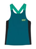 Dkny Kids haut à logo imprimé - Bleu