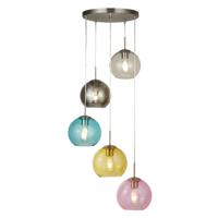 Searchlight Vide hanglamp Mardi Gras curiosa 8135-5SS