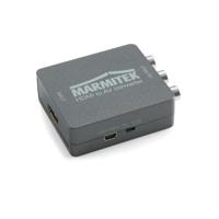 Marmitek 08263r SCART Adapter - Marmitek Connect HA13 - HDMI Converter - RCA - Composite - PAL - NTSC - 1080P - Full HD - Geen software nodig - Sluit nieuwe apparatuur aan op uw oude TV / televisie, Zwart