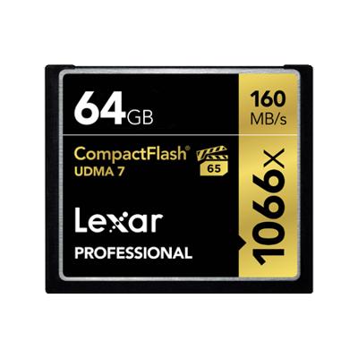 Lexar 1066X 64GB 160MB/s Professional CompactFlash Geheugenkaart Lexar 1066X 64GB 160MB/s Professional CompactFlash Geheugenkaart