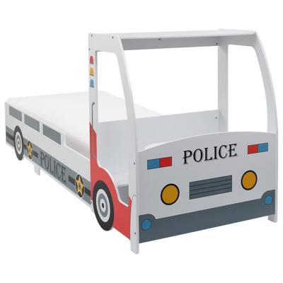 vidaXL Kinderbed politieauto met 7 Zone H2 matras 90x200 cm
