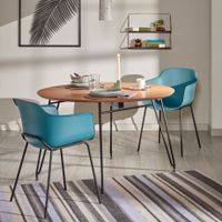 Kave Home Uitschuifbare Ronde Eettafel Novac Ø120 x 120 - 200cm - Naturel