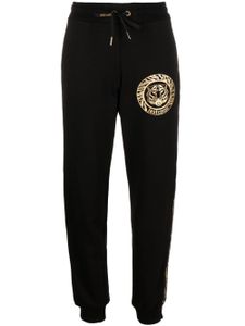 Just Cavalli pantalon de jogging fuselé à logo - Noir