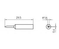 Weller XNT 6 Soldeerpunt Beitelvorm Grootte soldeerpunt 1.6 mm Inhoud: 1 stuk(s) - thumbnail