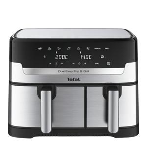 Tefal Dual Easy Fry & Grill EY905D Easy Fry & Grill Dual EY905D 8.3L XXL heteluchtfriteuse met dubbele lades rvs