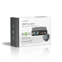 VGA-naar-HDMI-Converter | 1-Wegs - VGA + 2x RCA (L/R)-Ingang | HDMI-Uitgang - thumbnail