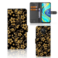 Xiaomi Redmi Note 9 Pro | Note 9S Hoesje Gouden Bloemen