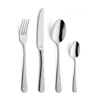 Bestekset Austin Cobble - zilverkleurig - 24-delig - 6 persoons