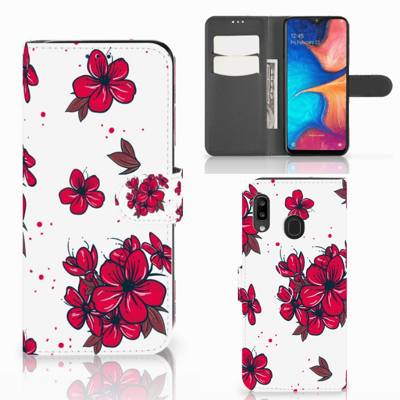 Samsung Galaxy A30 Hoesje Blossom Red