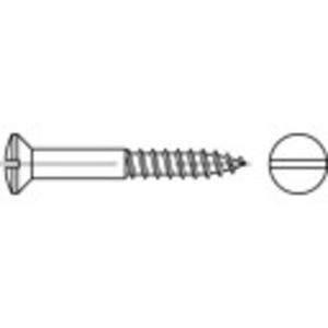 TOOLCRAFT TO-5445960 Bolverzonken houtschroeven 3 mm 30 mm Sleuf DIN 95 Messing 200 stuk(s)