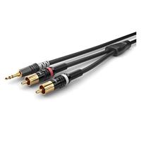 Zomerkabel Basic+ HBP-3SC2 / 3,5 mm mini-jack stereo hicon - 2 RCA/RCA Hicon (6 m)
