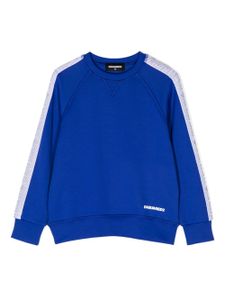 DSQUARED2 KIDS sweat à logo imprimé - Bleu