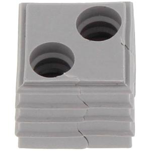 CONTA-CLIP KDS-DE 2X8 GR Afdichtingselement Thermoplastisch elastomeer Grijs 10 stuk(s)