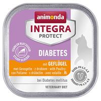 animonda Integra Protect Diabetes kat, dieet kattenvoer, nat voer voor diabetes mellitus, met gevogelte, 16 x 100 g