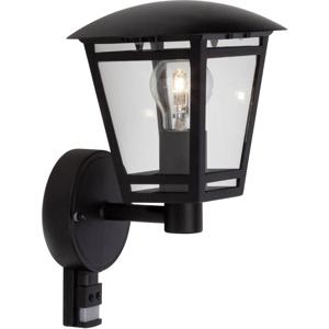 Brilliant Riley 42397/06 Buitenlamp met bewegingsmelder (wand) LED E27 40 W Zwart