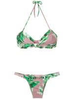 Amir Slama bikini à fleurs - Vert - thumbnail