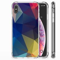 Apple iPhone Xs Max Shockproof Case Polygon Dark - thumbnail