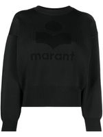 MARANT ÉTOILE pull nervuré à col rond - Noir - thumbnail