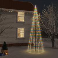 VidaXL Kerstboom met grondpin 732 LED&apos;s meerkleurig 500 cm