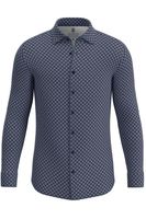 Desoto Slim Fit Jersey shirt blauw, Motief - thumbnail