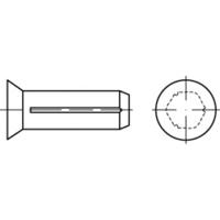 TOOLCRAFT TO-5386215 Verzonken groefpennen (Ø x l) 4 mm x 15 mm Staal 500 stuk(s)