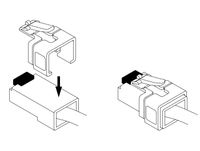 Delock 86422 RJ45 reparatieclip 40-delige set 2 (transparant, zwart, violet, oranje) - thumbnail