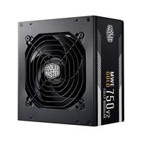 Cooler Master MWE 750 Gold V2 Volledig modulaire PC voeding (PSU) - 80 PLUS Gold 650W Power Supply, platte zwarte kabels, 120mm HDB Fan, werkzaam bij hoge temperaturen - 5 jaar garantie