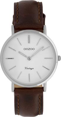 OOZOO Timepieces Horloge Vintage Bruin/Wit | C9835