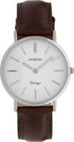 OOZOO Timepieces Horloge Vintage Bruin/Wit | C9835