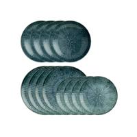 Sambonet Fusion Blue 12-delige serviesset - Blauw - Porselein