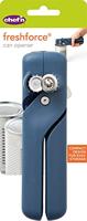 Chef'n FreshForce Blikopener, Ruimtebesparend, Roestvrij Staal, ‎24,77 x 22,23 x 9,22 Centimeter, Blauw, 102-810-335