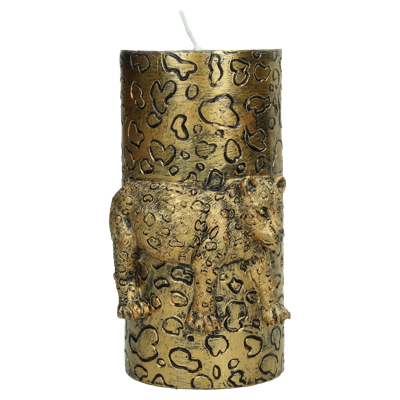 Wants&Needs Accessoires Kaars Leopard Wa X Goud 8.5 X 7.3 X 15 Wants&Needs Accessoires Kaars Leopard Wa X Goud 8.5 X 7.3 X 15
