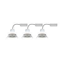 Paulmann 92959 Nova LED-inbouwlamp Set van 3 stuks LED 18 W IJzer (geborsteld) - thumbnail